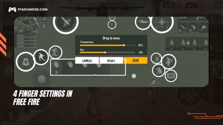 4 Finger Settings in Free Fire