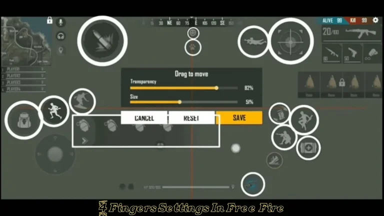 4 Finger Settings in Free Fire