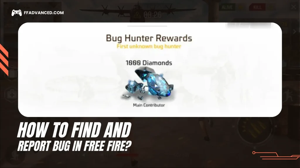 how to find and report bugs in free fire advance server