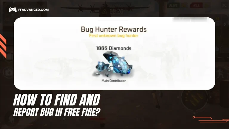 how to find and report bugs in free fire advance server