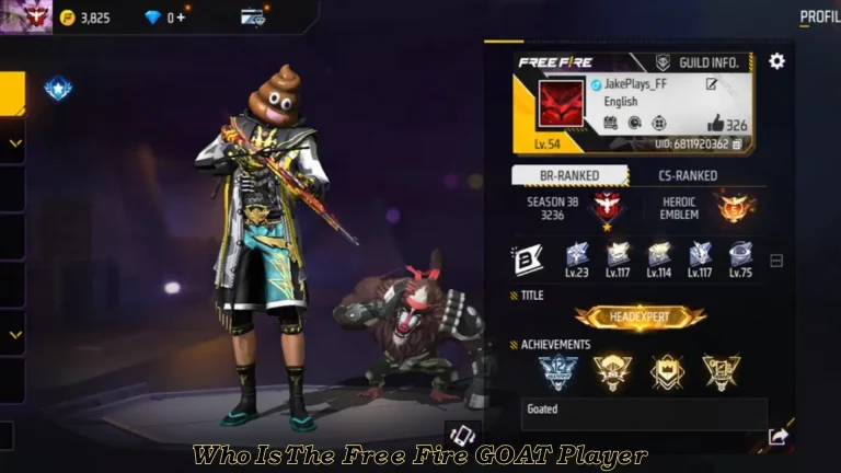 who is the free fire goat player